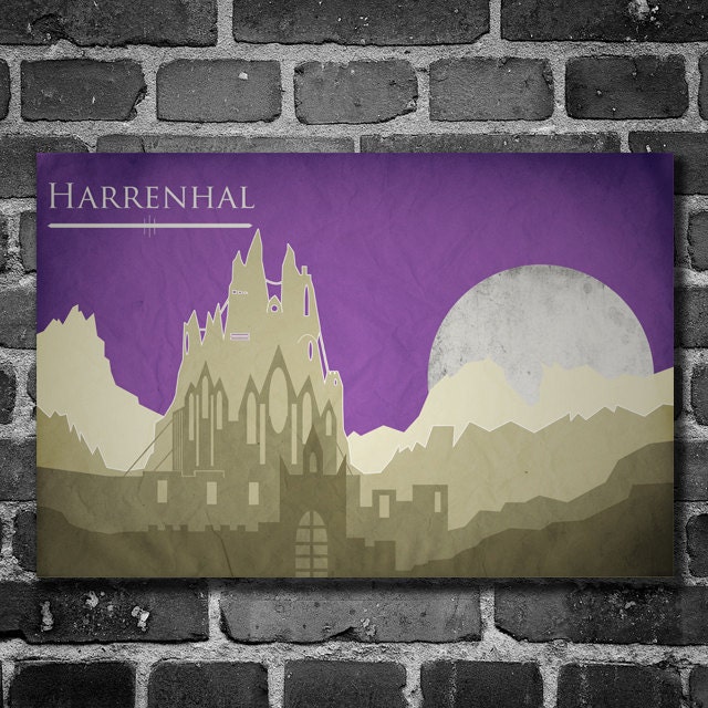 Game of Thrones poster movie print minimalist poster 11x17 Harrenhal