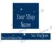 CLEARANCE REDUCED Simple Premade Blue Starry Night Christmas Banner and Avatar Shop Set - OOAK