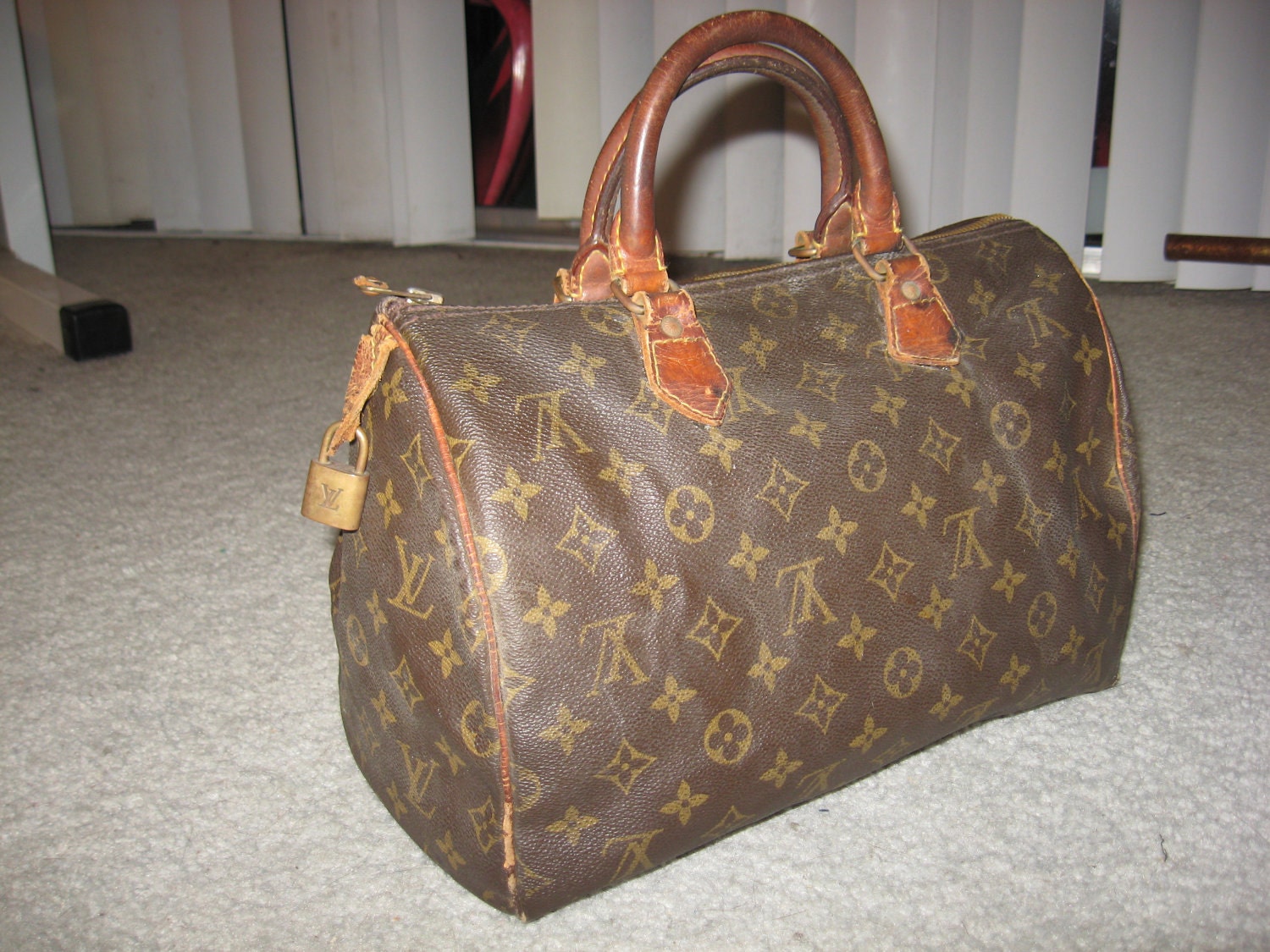 Authentic Vintage Louis Vuitton Speedy Bag Purse by rysechkin