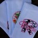 Set of 3 Personalized Burp Cloths - Diaper Cloths - Baby Girl - Monogrammed - Gift Set