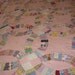 Reserved for Anne Sadler double wedding ring quilt 1920's scalloped edge hand stitched completely