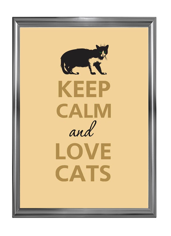 Keep calm and love cats