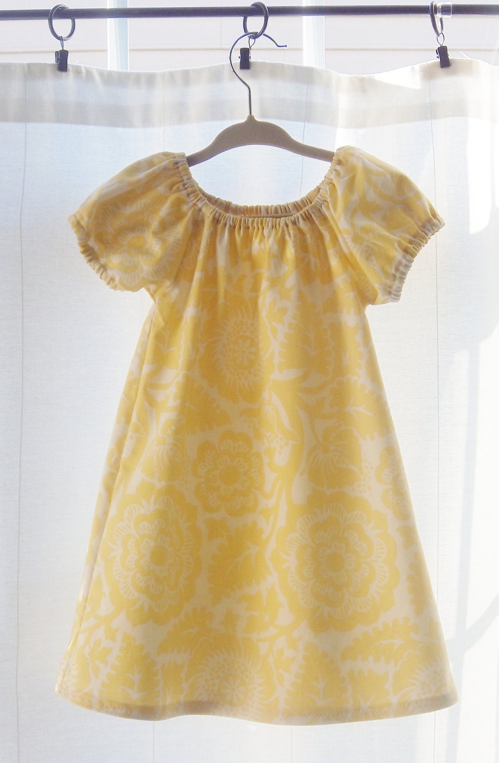 Bright Yellow Short Sleeve Sundress