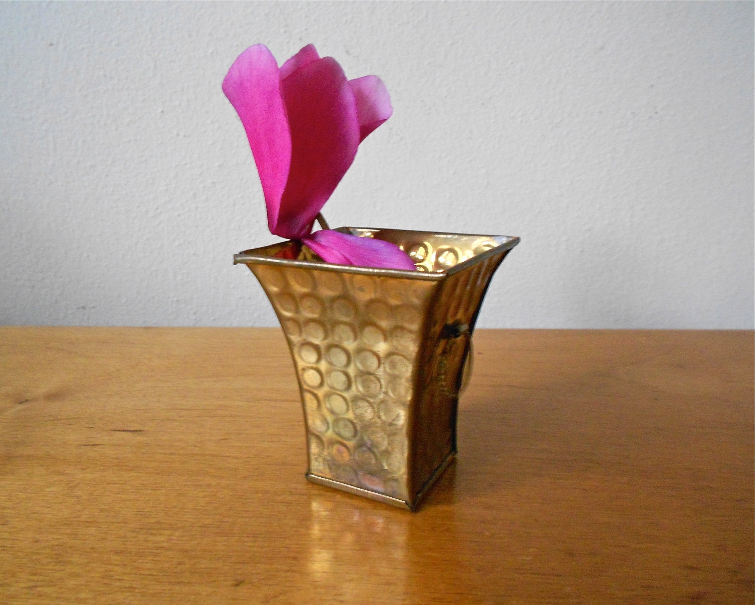 VIntage Small Brass Vase Circa 1970s