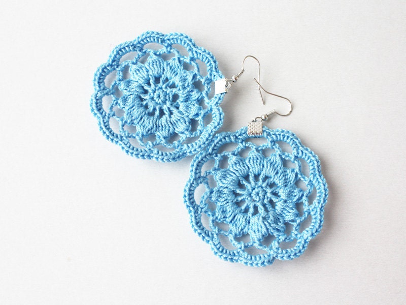 Pink crochet flower appliques for party table decor napkin ties jewelry making gift wrapping Shabby chic Easter decoration embellishment oht
