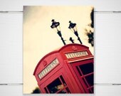 London Style Photography - Ello Govna - 8x10 photograph print red telephone crown lamp post london travel europe wall art decor keep calm - BokehEverAfter