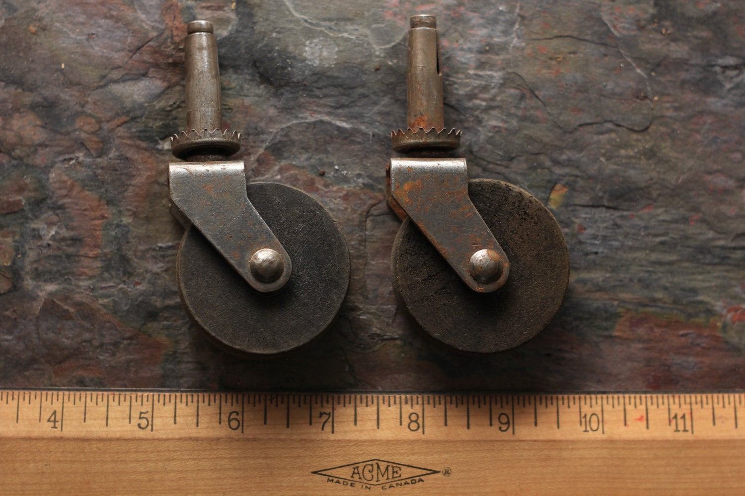 Antique Wooden Caster Wheels by MiesEnScene on Etsy