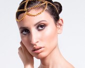 Gold Head Chain- Hair Piece