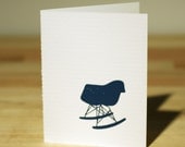 Eames Chair Letterpress Card - Rocker (RAR)
