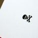 Skull and Crossbones Letterpress Card