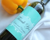 Shabby Chic Filigree Custom Wine Bottle Labels