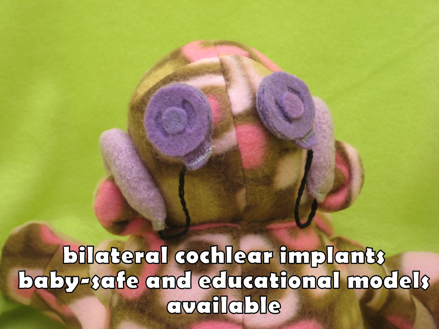 CUSTOM Special Needs Plush Toys: Hearing Aid, Weighted Toys, Prosthesis, gtube, cochlear, sensory processing disorder, autistic