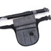 Industrial hip bag, pockets, gray, black