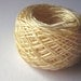 Handspun Yarn Hand-dyed Golden 1-ply Lace-weight Tencel