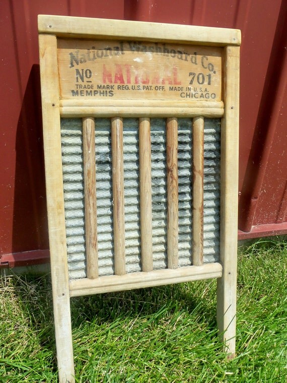 Vintage Washboard by National Washboard Company by HepburnHouse