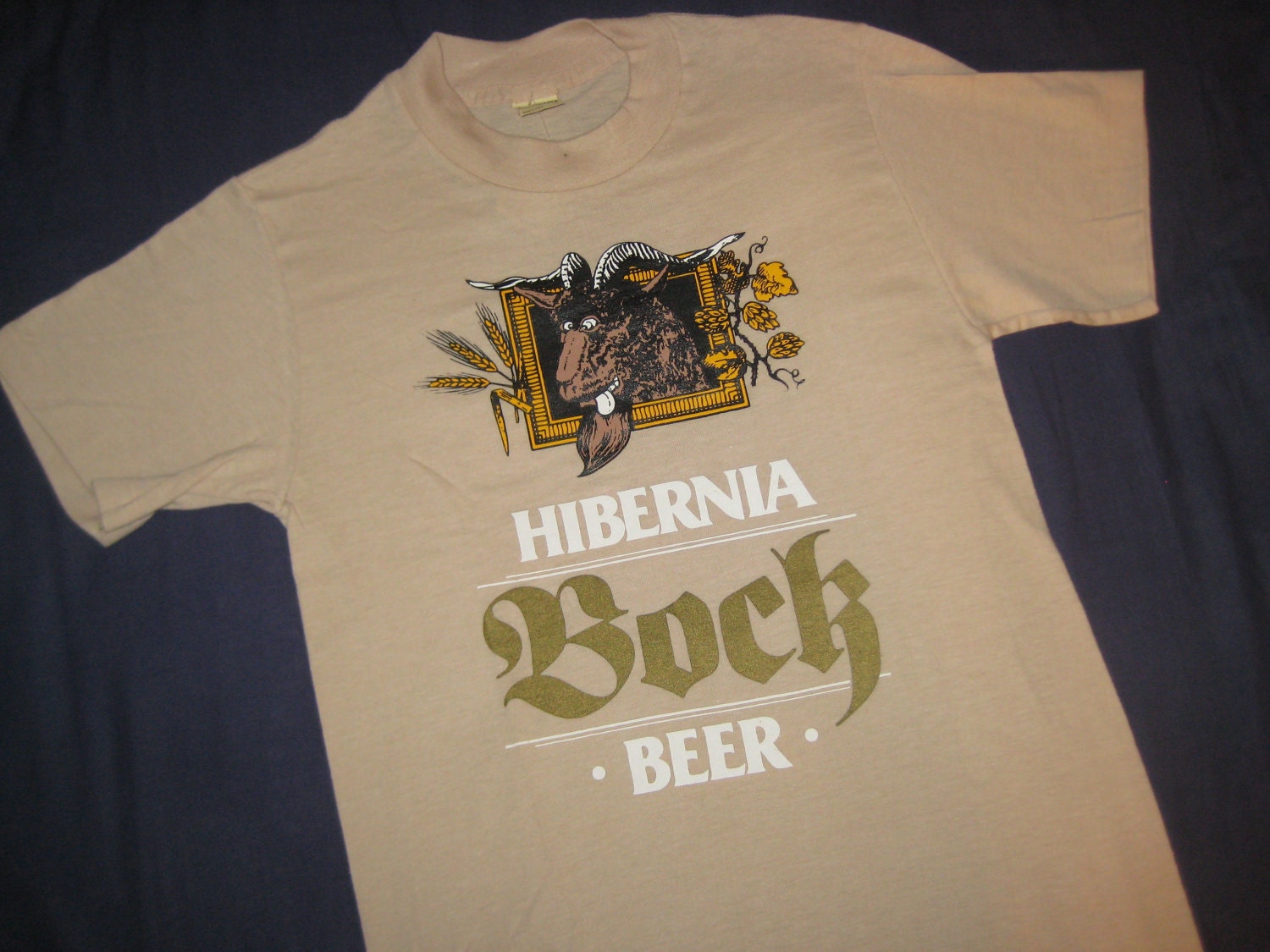 Vintage 1970's Hibernia Bock Beer t-shirt, soft and thin, small