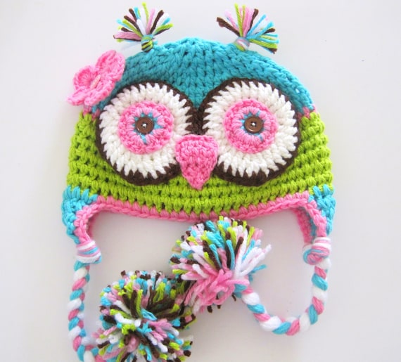 Hoot hoot Owl Hat For newborn to 18 months