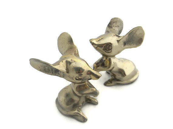 brass mice - mid century style times two