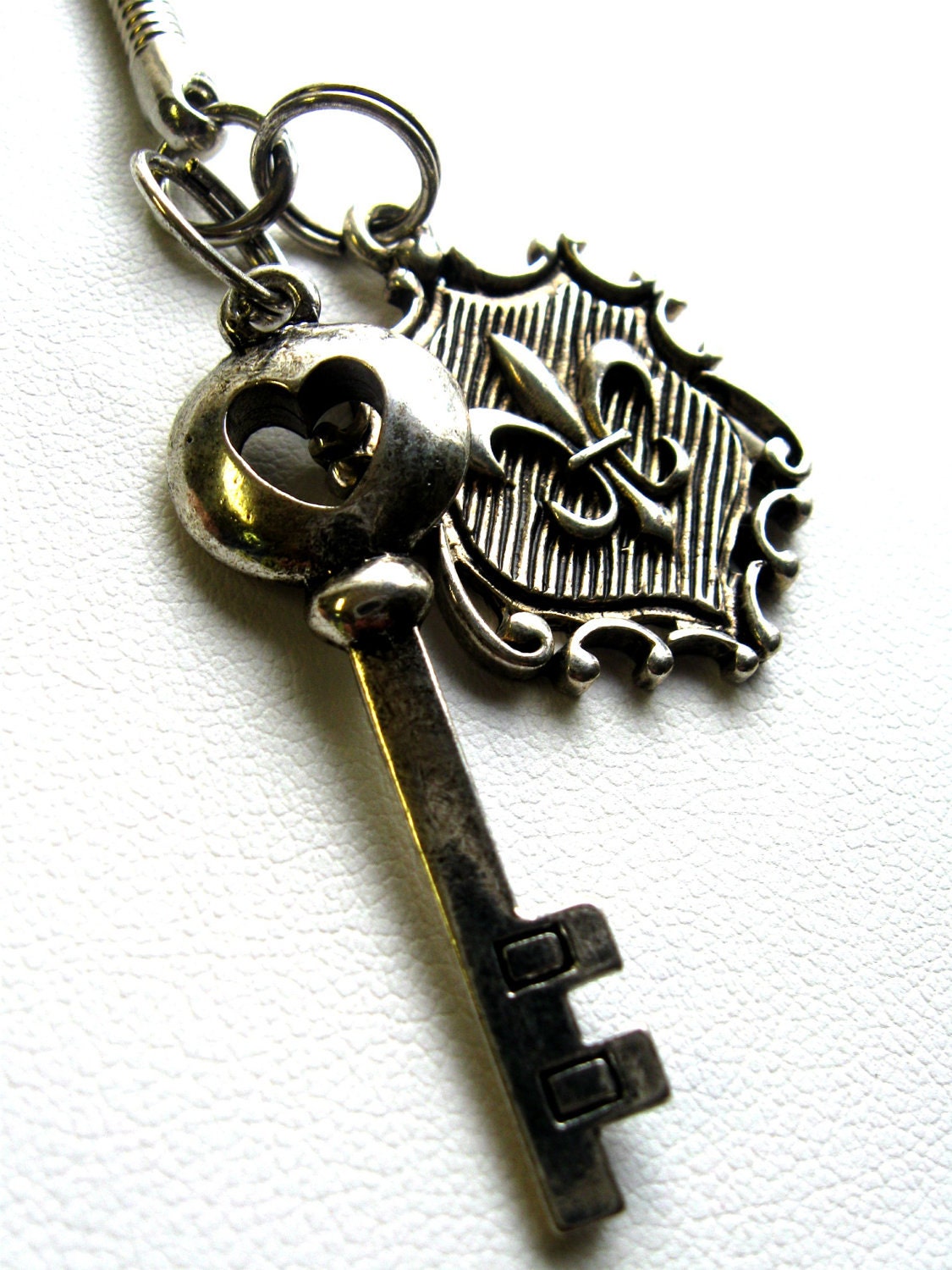 Accessories Key Chain with fleur de lis and key charms Charmed Life