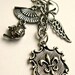 Accessories Silver Key Chain - Victorian-inspired 5 charm key chain - Charmed Life
