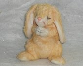 Praying Bunny. Sweet Pea and Jasmine Scented Wax Dipped .