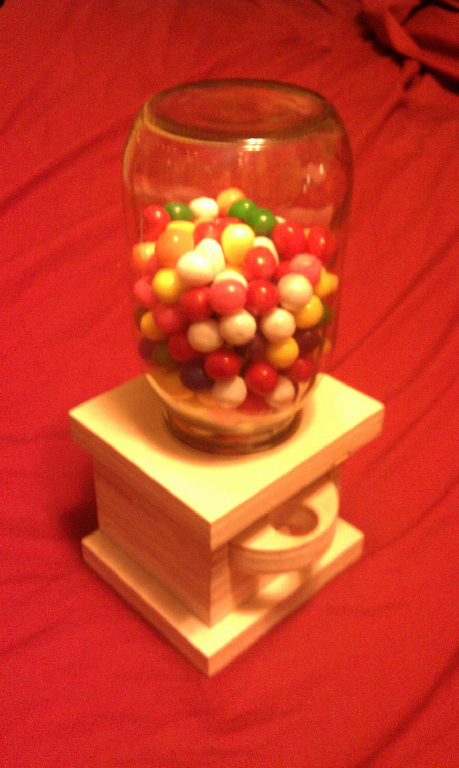 Items similar to On Sale Now - Wooden Gumball Machine on Etsy