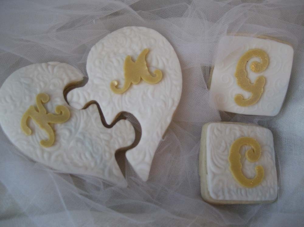 Elegant Heart Shape Cookies - Any color