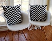 zig zag black and white pillow covers chevron decorative pillow covers  modern accent pillows
