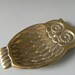 Vintage Brass Tray or Pin Dish - Owl