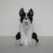 Vintage Cast Iron Door Stop, Border Collie