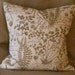 Natural Cotton Canvas Printed Botanicals Pillow Cover 16 X 16 in