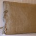 Burlap Pillow with Ties in 18 X 18 or 16 X 16 inches-Lined
