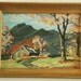 Vintage Paint by Number Framed Artwork 12.5" by 16.5"