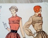 1940s Dress Pattern Simplicity 3075 Bust 29 Teen Size