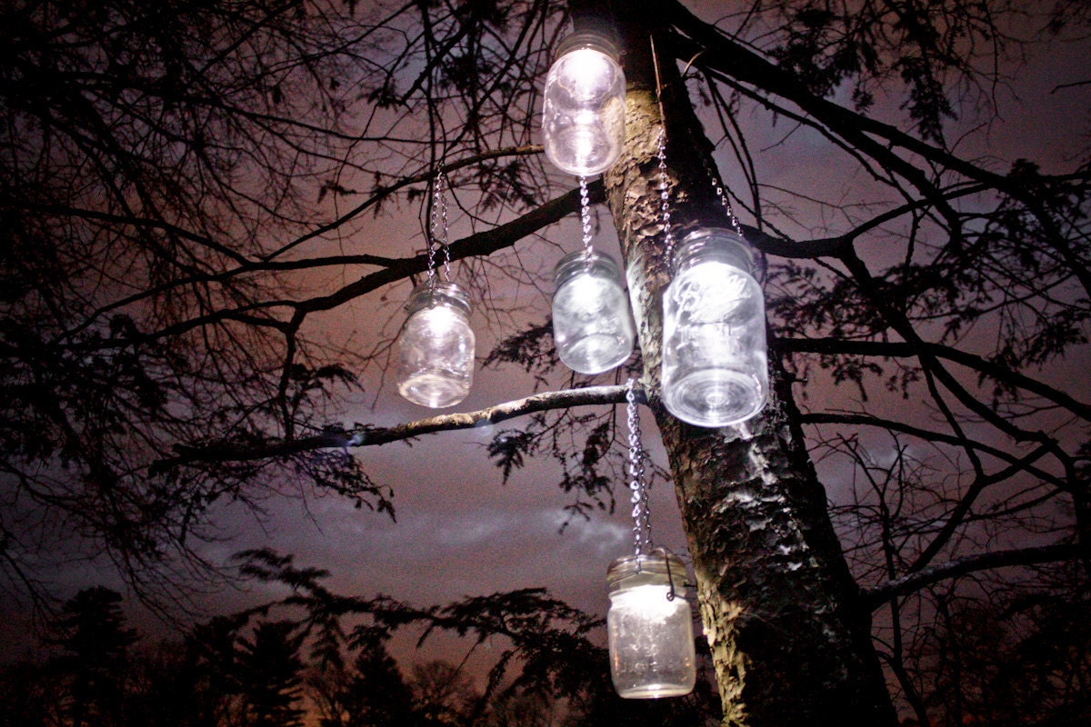 mason jar solar light hangers 4