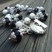 Charm Bracelet - Pearl - Black Onyx - 925 - Sterling Silver