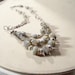 Gray Labradorite Necklace Sterling Silver Jewelry Multistrand Jewellery Triple Strand Grey Custom Gemstone Beaded N-121