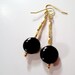 Black Onyx Earrings Yellow Gold Jewelry Handmade Jewellery Dainty Simple Everyday Gemstone