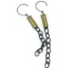 Bullet Earrings Shell Casings Brass and Oxidized Sterling Silver Chain Hipster Dangle Earrings Bullet Jewelry Mixed Metallic ER-TBM