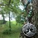 Tree of Life Pendant Necklace with Tree Agate and Swarovski Crystal, Matching Earrings