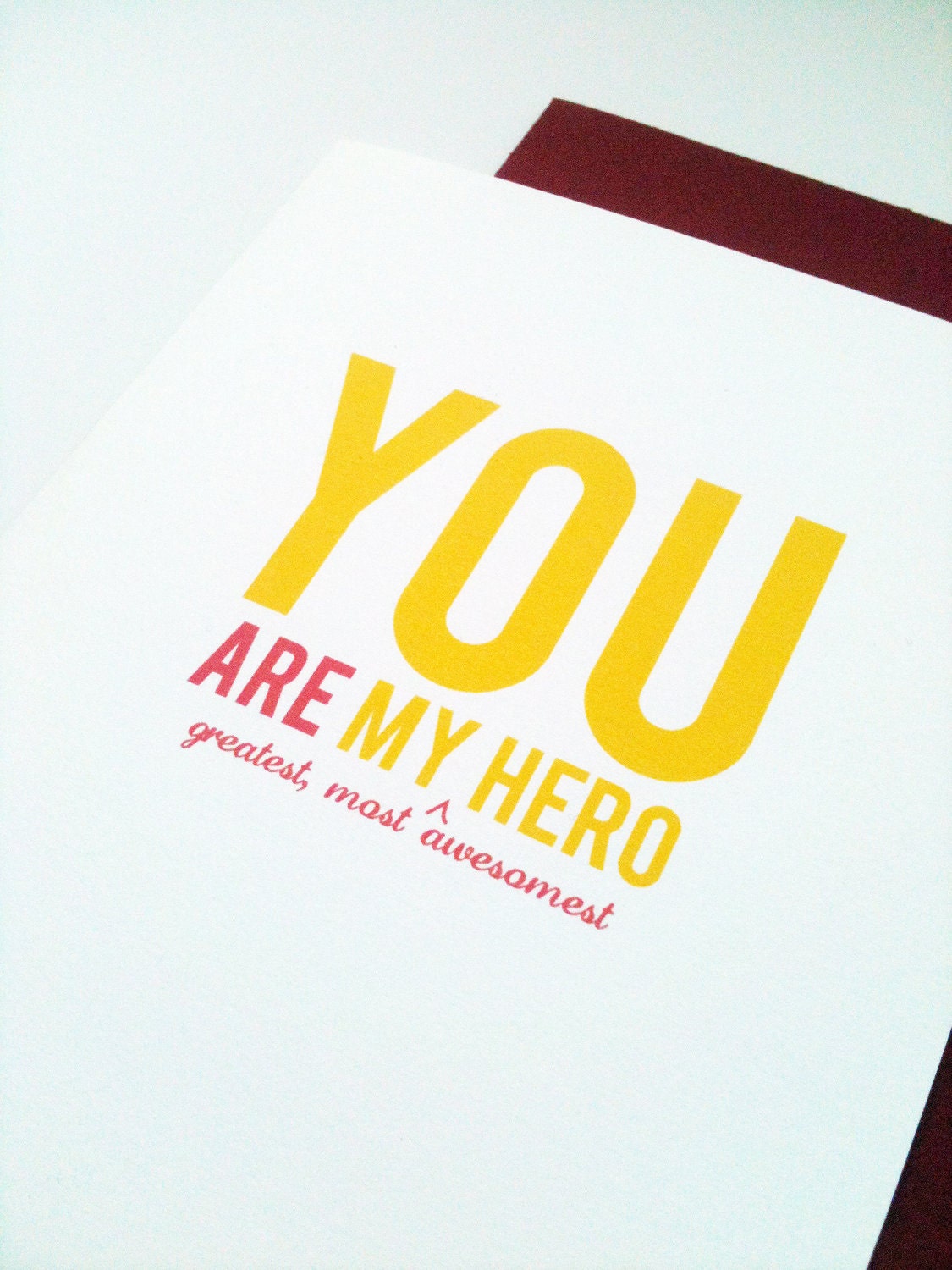 You are my Hero Card.