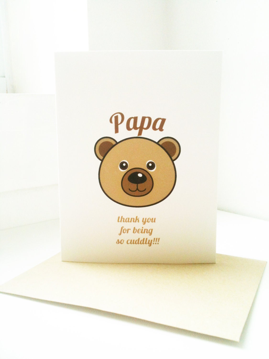 Cuddly Papa Bear Card