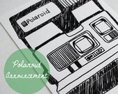 Polaroid Illustration Digital Download for A2 Card