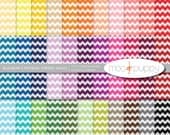 Chevron Digital Scrapbook Paper Pack  --  Rainbow Chevron Stripes Small -- INSTANT DOWNLOAD