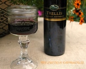 Redneck Wine Glasses, Set of 2 -1/2  Pint Mason Jar Glass (READY TO SHIP)