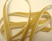 5 yds of 3/8" Velvet Ribbon - Tan