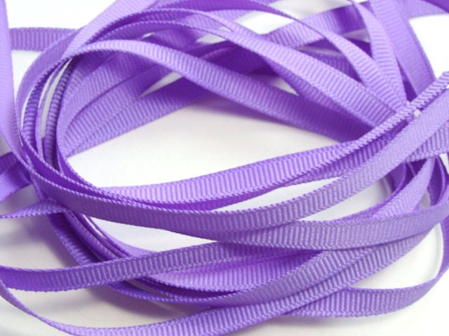 10 Yds 1/4" Grosgrain Ribbon -  Orchid