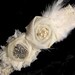 Vintage Inspired Bridal Garter Set in Ivory, Garter, Bridal Garter, Wedding Garter Set