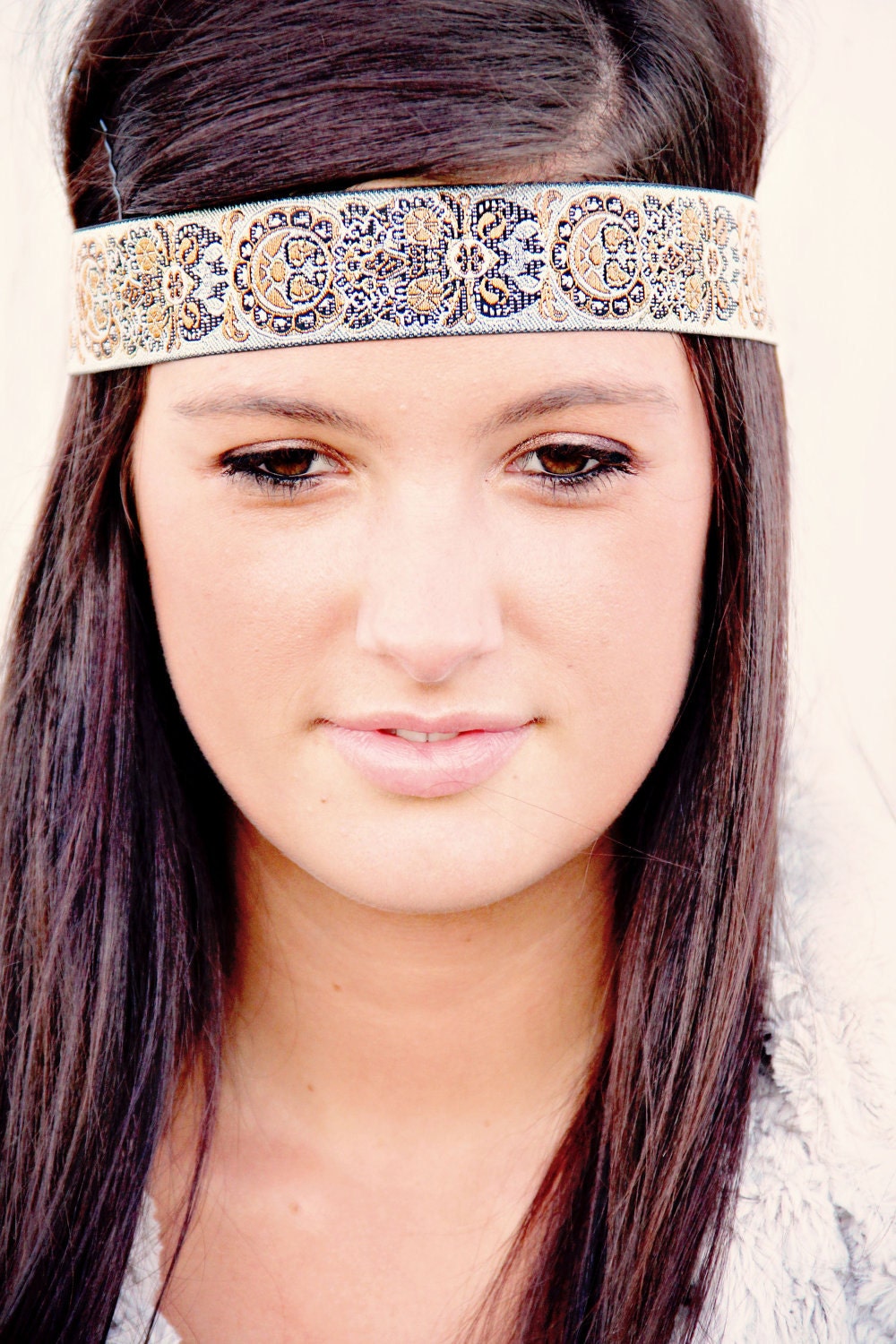 The Indian Princess Headband, Indie, elastic closure, beautiful ornate detail