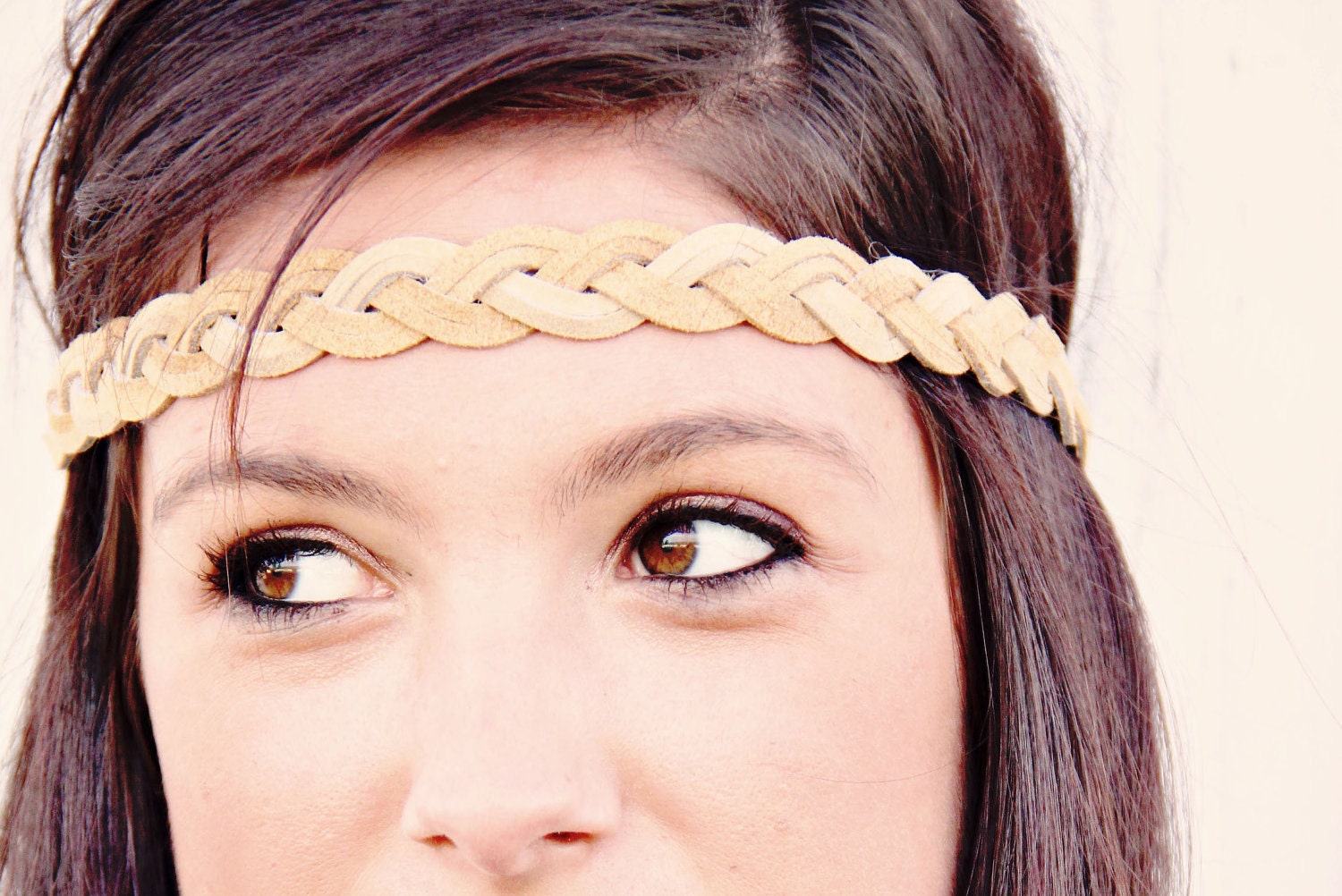 Bohemian Braid Headband, You Choose Color, Indie, Boho Band